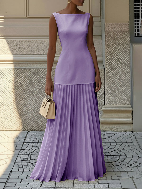 The Céleste Pleated Gown