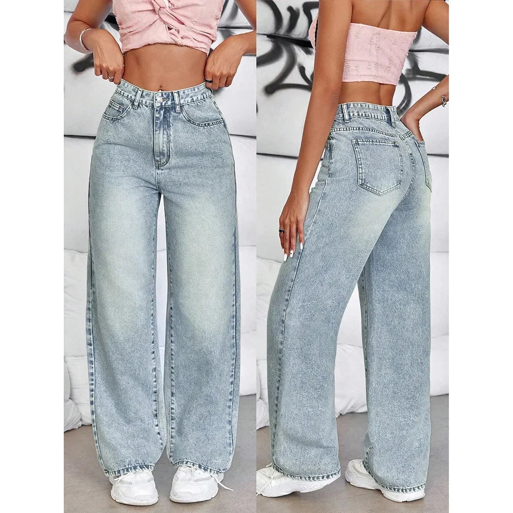 Le Rosé — High-Waist Wide-Leg Denim