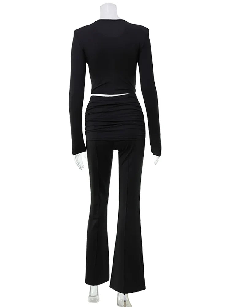 La Monique — Sculpted Cut-Out Pant Set