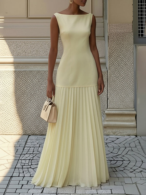 The Céleste Pleated Gown