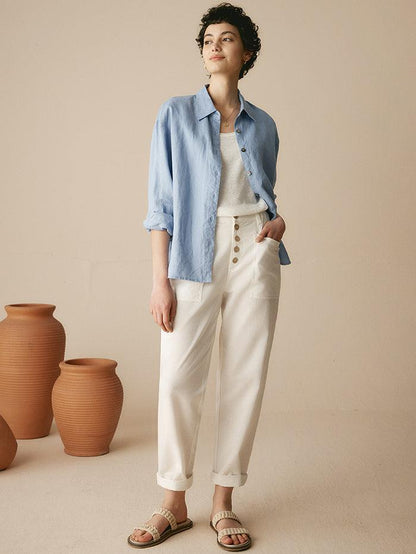 Le Marais — Linen Tapered Trouser