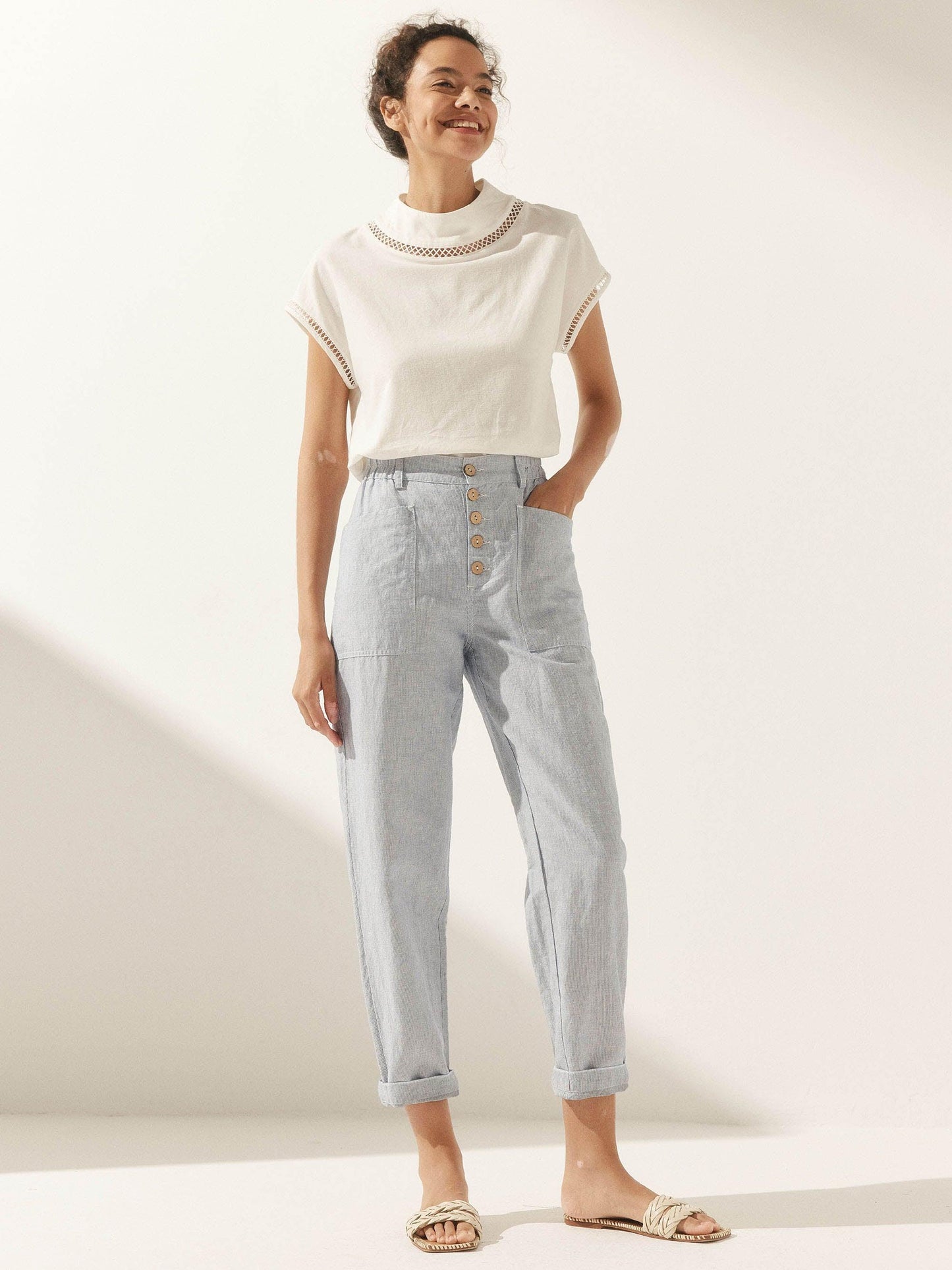 Le Marais — Linen Tapered Trouser