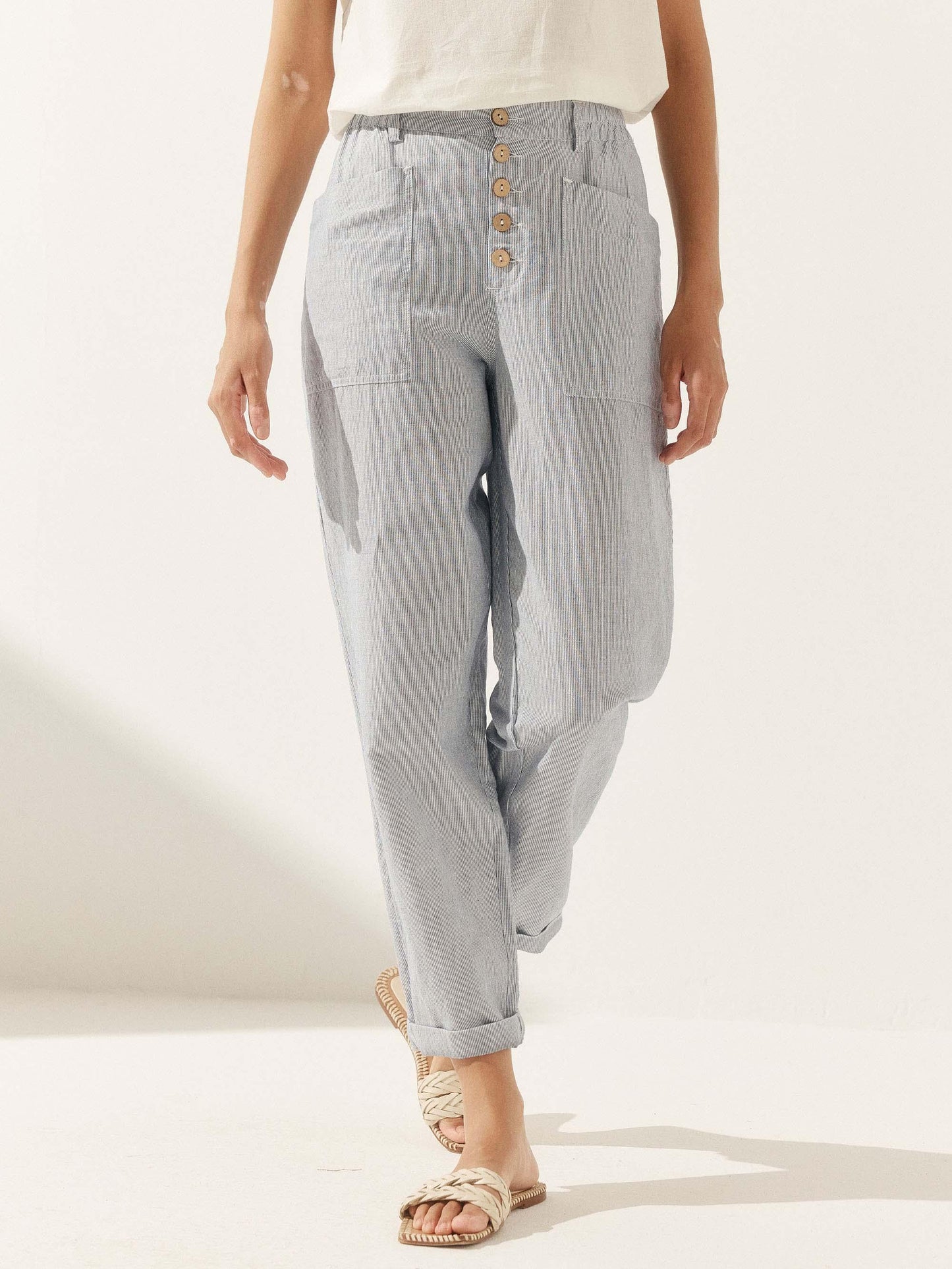 Le Marais — Linen Tapered Trouser