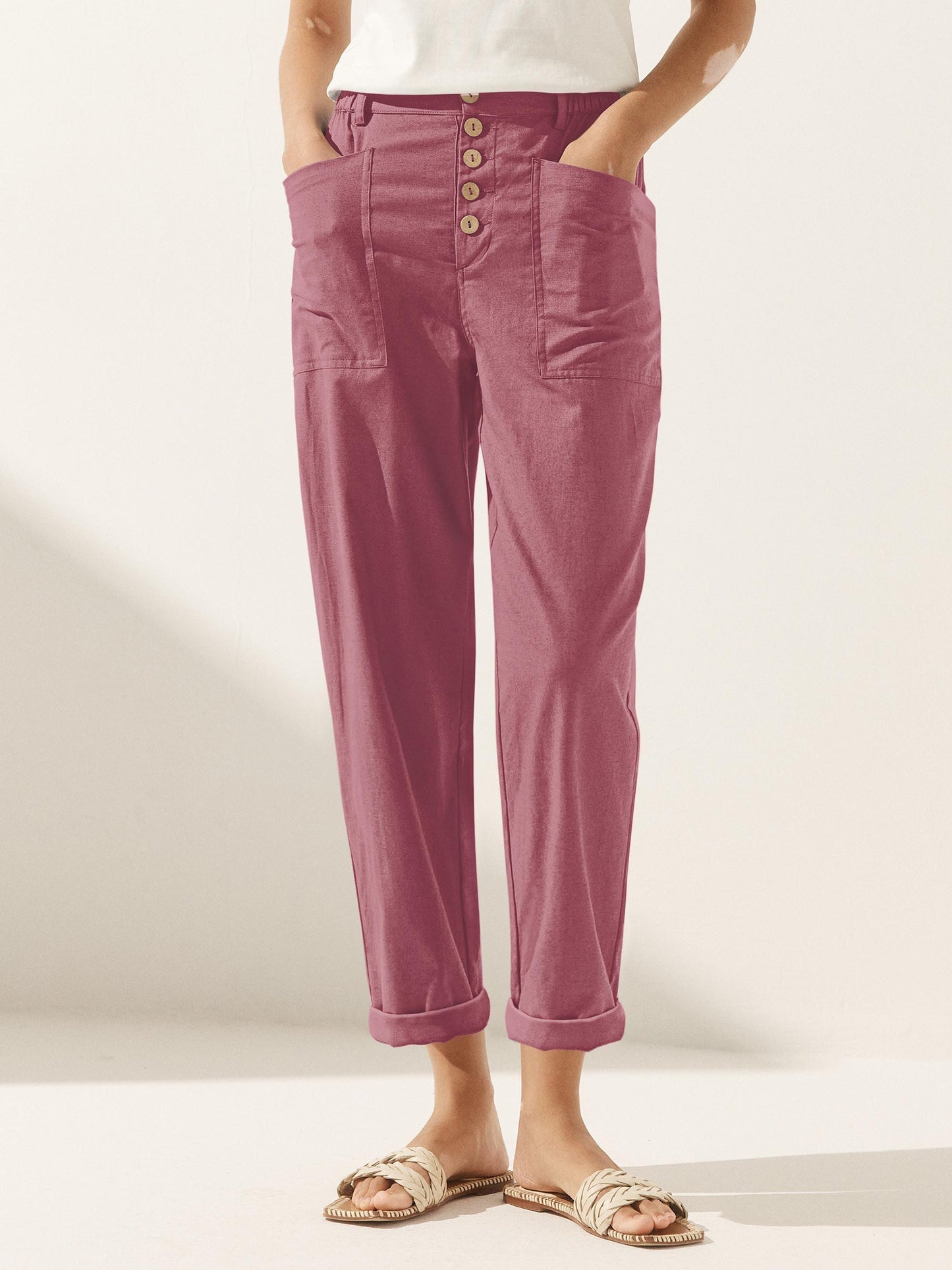 Le Rosier — Linen Tapered Trouser