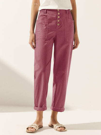 Le Rosier — Linen Tapered Trouser
