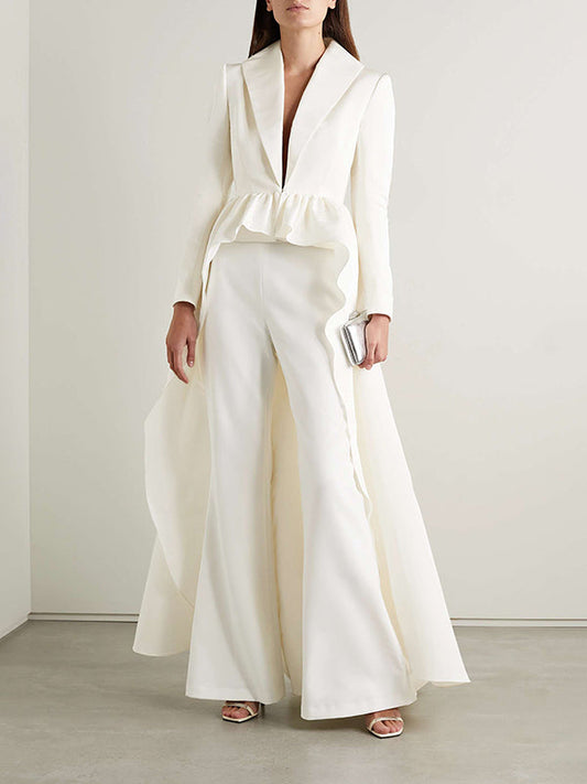 La Blanche Majesté — Wrap High-Low Set