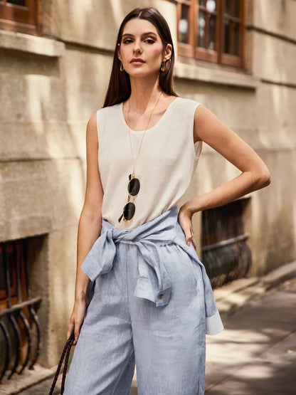 Le Rivage — Two-Tone Gauze Trouser