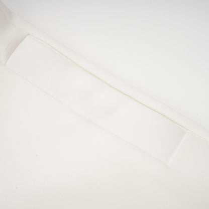 La Pétale Blanche — Cropped petal top and flared midi skirt