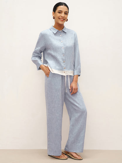 Le Rivage — Two-Tone Gauze Trouser