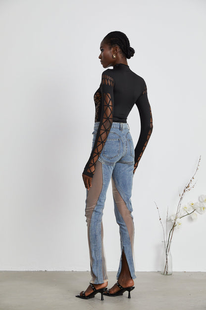 La Silhouette Découpée — Sculpted cut-out bodysuit