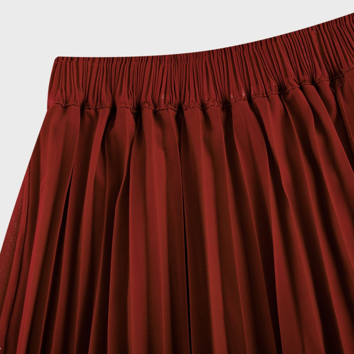 La Rouge Rythmée — Pleated bow-waist top and layered skirt