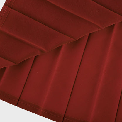 La Rouge Rythmée — Pleated bow-waist top and layered skirt