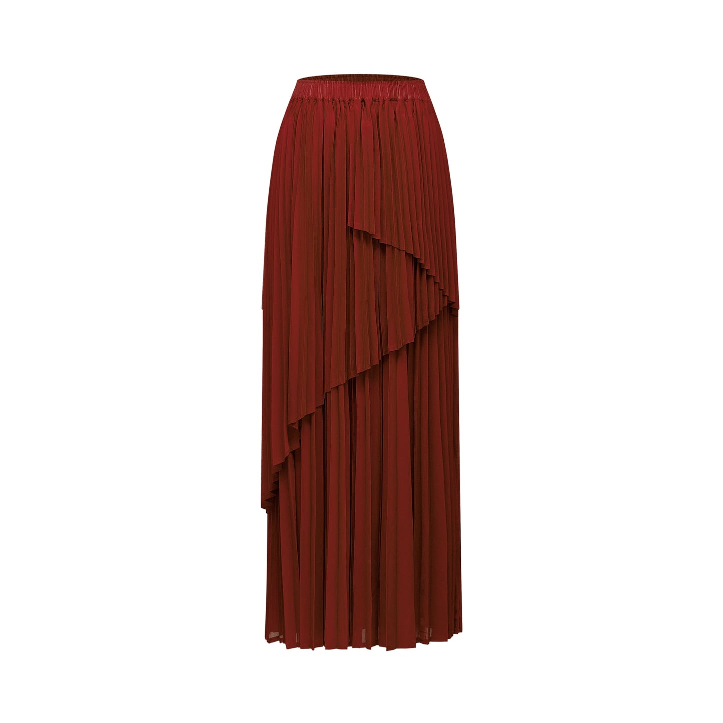 La Rouge Rythmée — Pleated bow-waist top and layered skirt