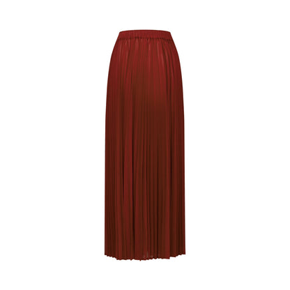 La Rouge Rythmée — Pleated bow-waist top and layered skirt