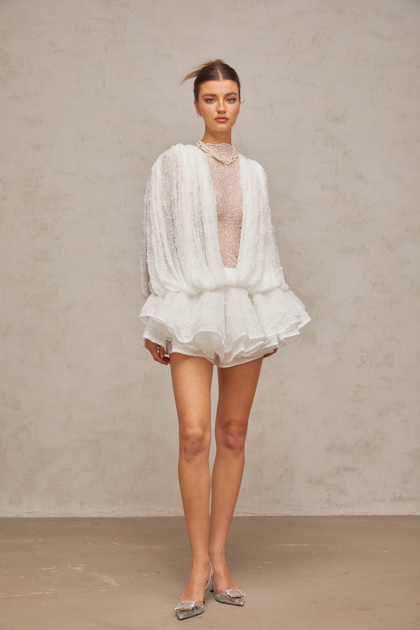 La Dentelle Impériale — Layered lace three-piece set