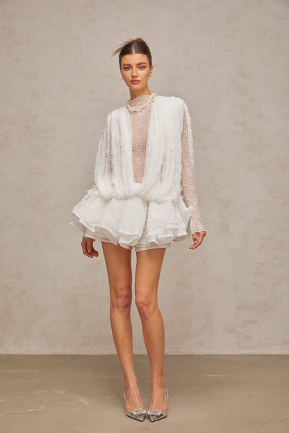 La Dentelle Impériale — Layered lace three-piece set