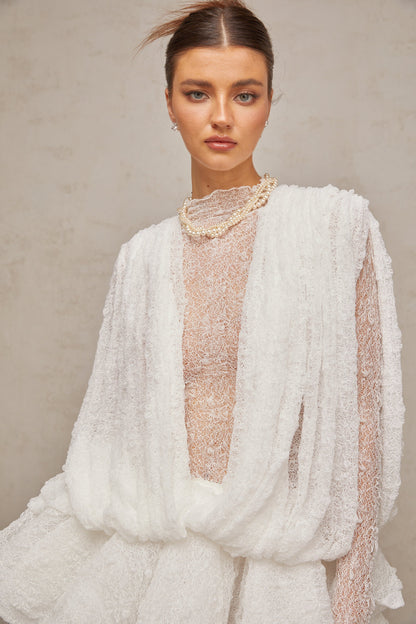 La Dentelle Impériale — Layered lace three-piece set