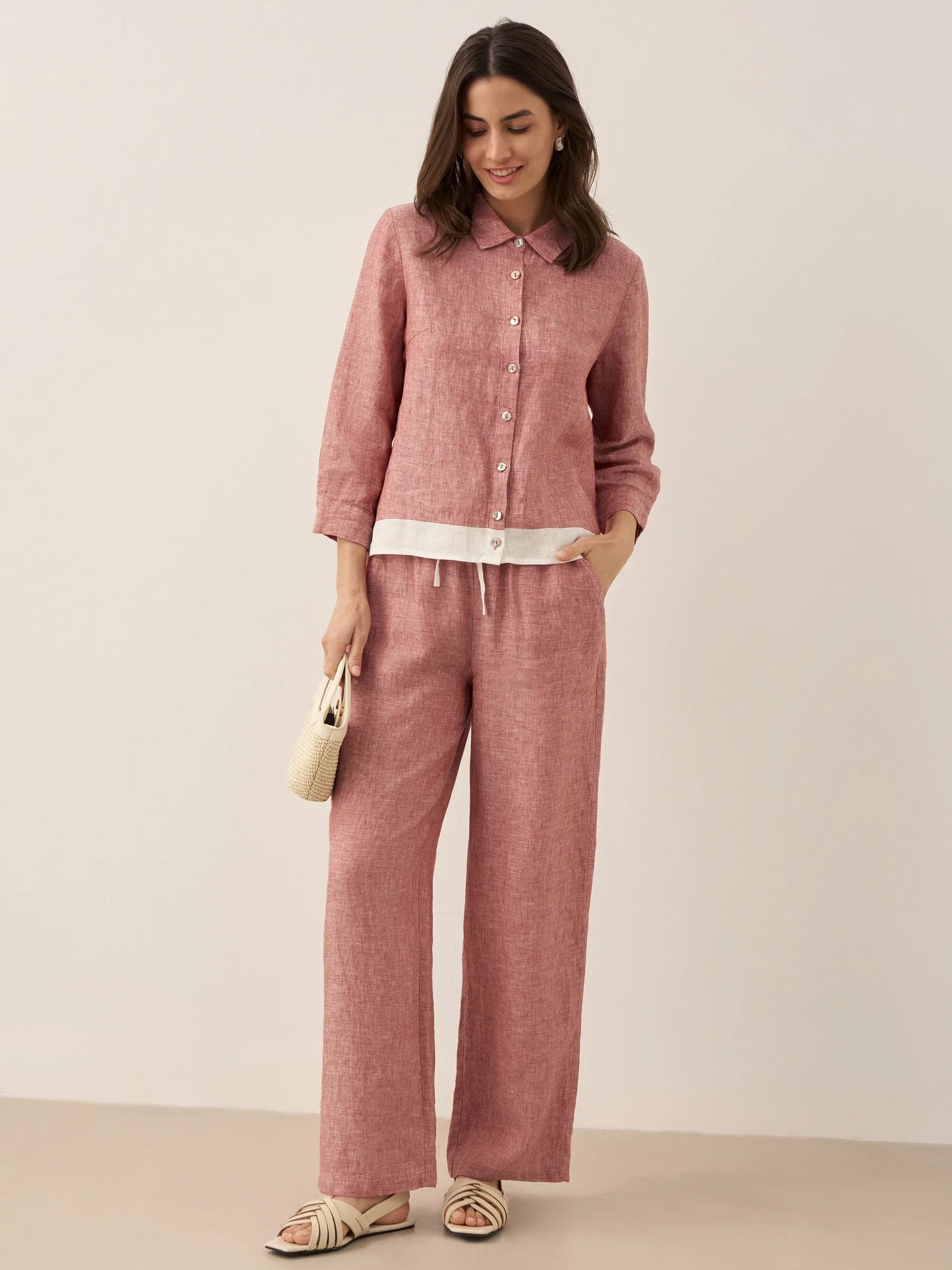 Le Rivage — Two-Tone Gauze Trouser