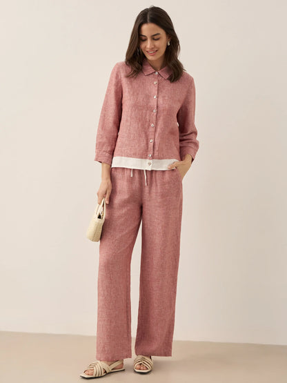 Le Rivage — Two-Tone Gauze Trouser