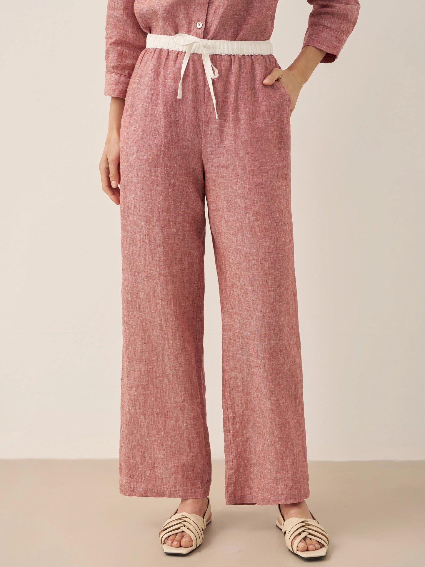 Le Rivage — Two-Tone Gauze Trouser