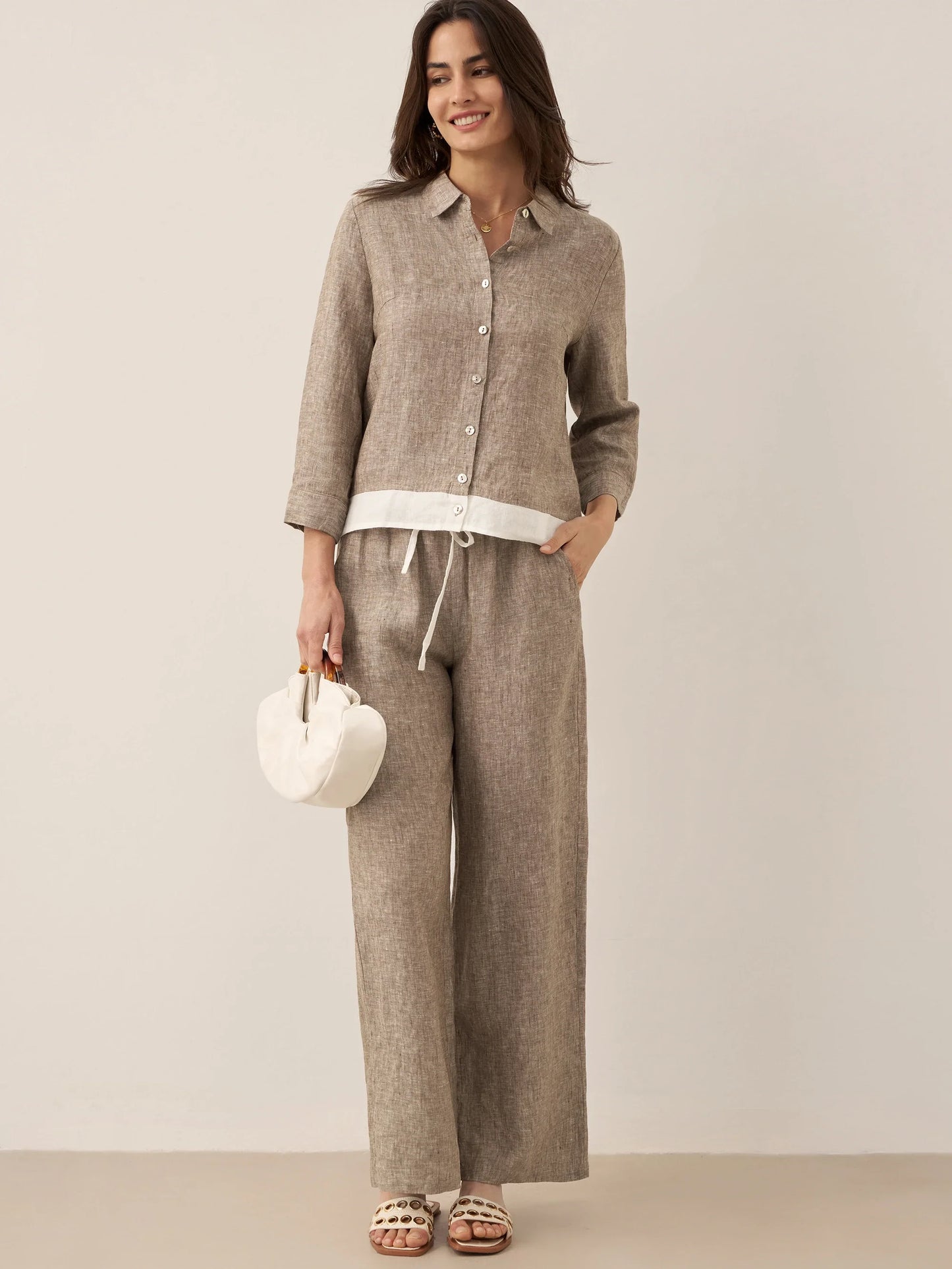 Le Rivage — Two-Tone Gauze Trouser