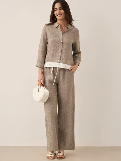 Le Rivage — Two-Tone Gauze Trouser