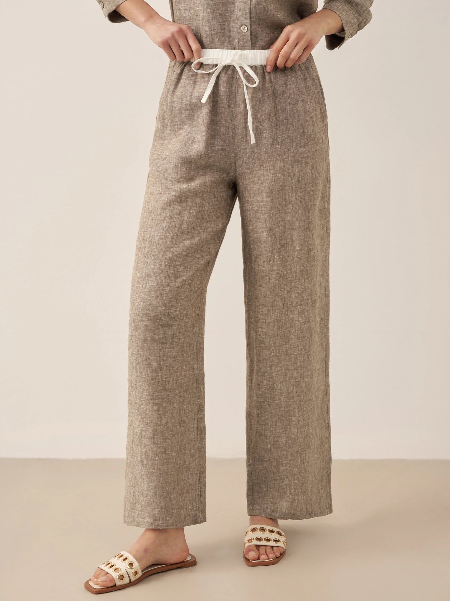 Le Rivage — Two-Tone Gauze Trouser