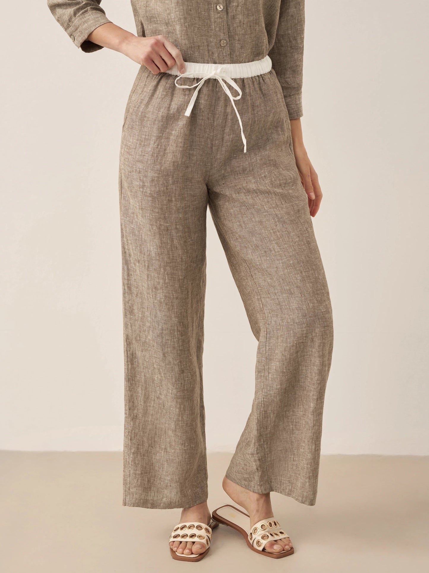 Le Rivage — Two-Tone Gauze Trouser