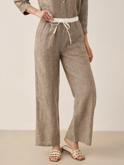 Le Rivage — Two-Tone Gauze Trouser