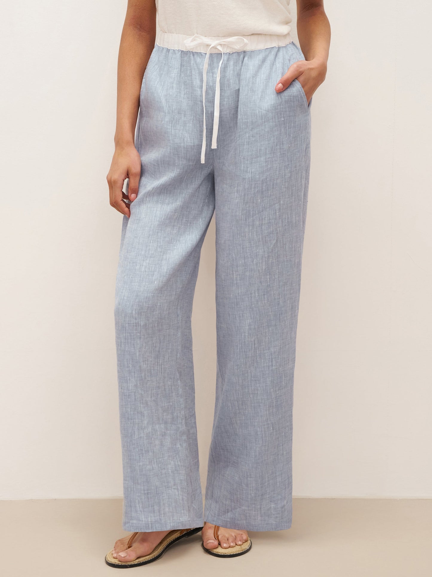 Le Rivage — Two-Tone Gauze Trouser