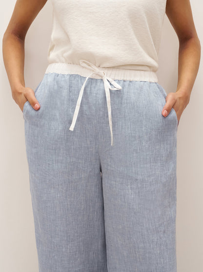 Le Rivage — Two-Tone Gauze Trouser