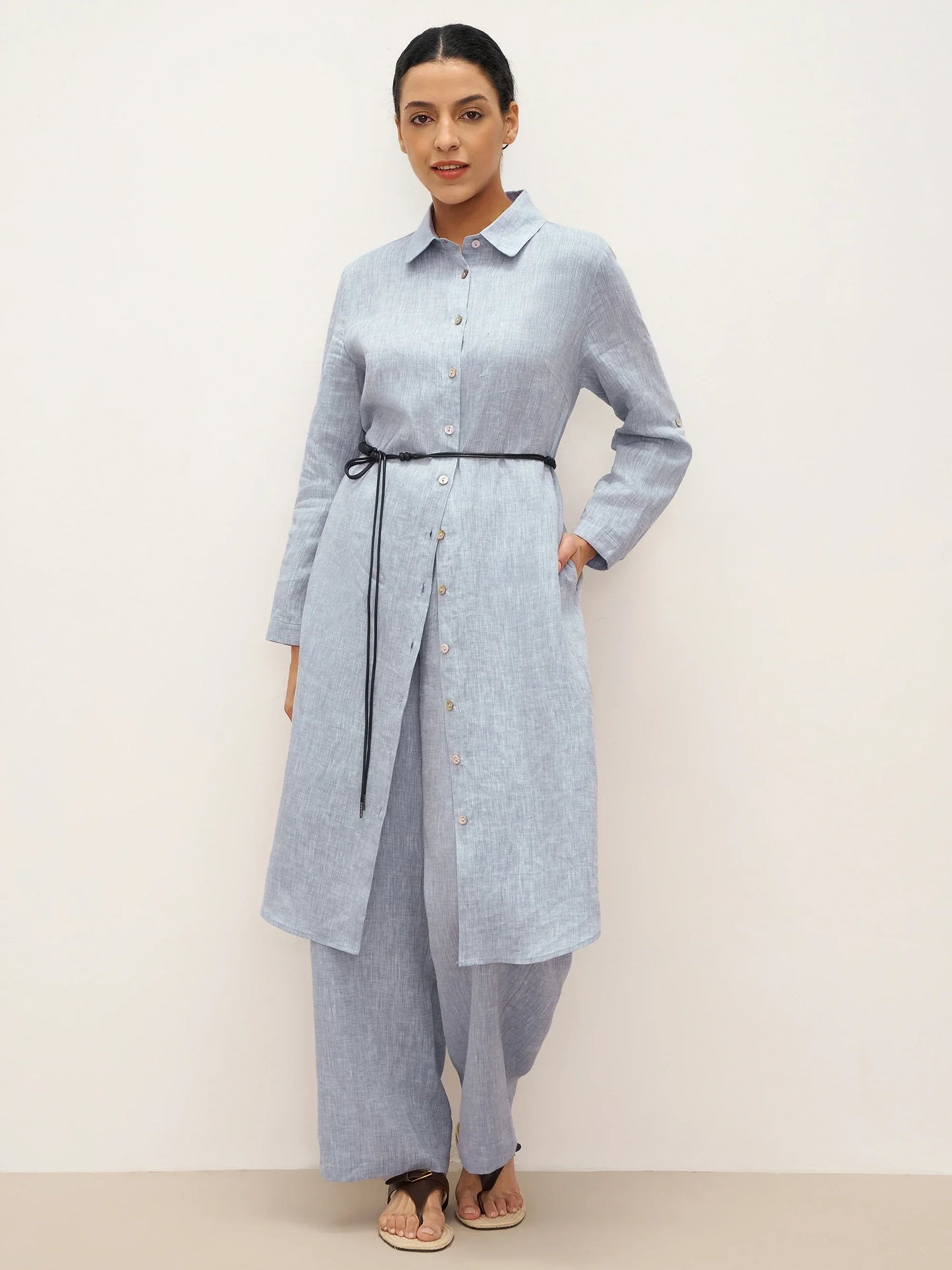 Le Rivage — Two-Tone Gauze Trouser