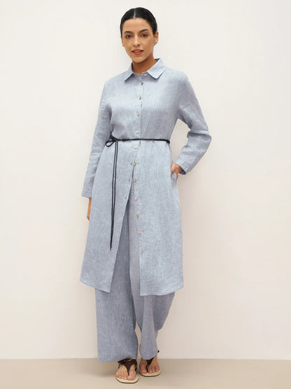 Le Rivage — Two-Tone Gauze Trouser