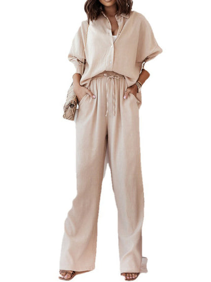 La Ligne Relaxée — Wide-Leg Two-Piece Set