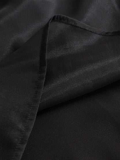 La Brume Noire — Pleated Chiffon Blouse