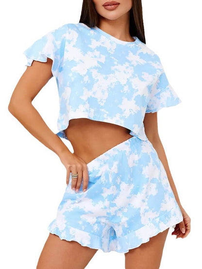 La Brume Douce — Ruffle Pajama Set