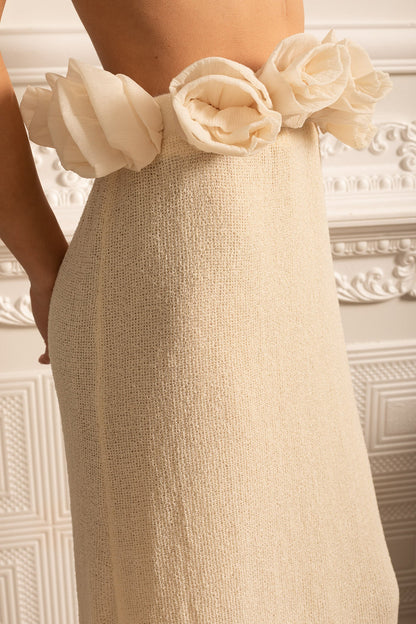 La Étoile — Floral Waist Maxi Skirt