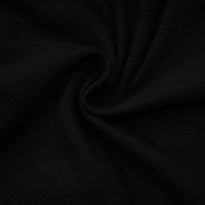 La Noir Drapée — Sculpted open-front top