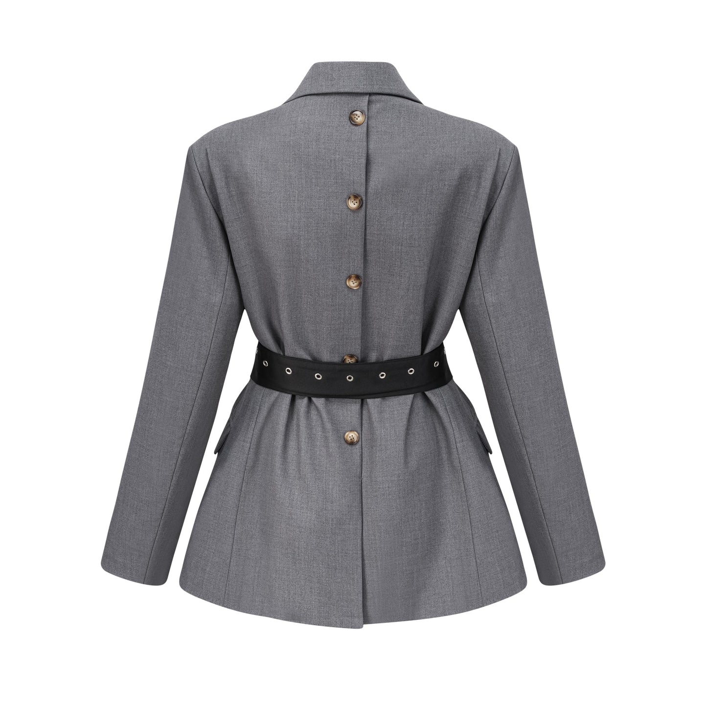 La Ceinture Structurée — Tailored blazer dress with statement belt