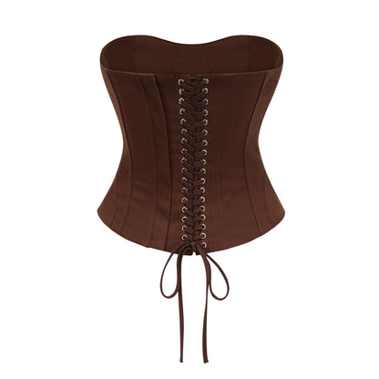 Le Indre — Structured lace-up corset crop