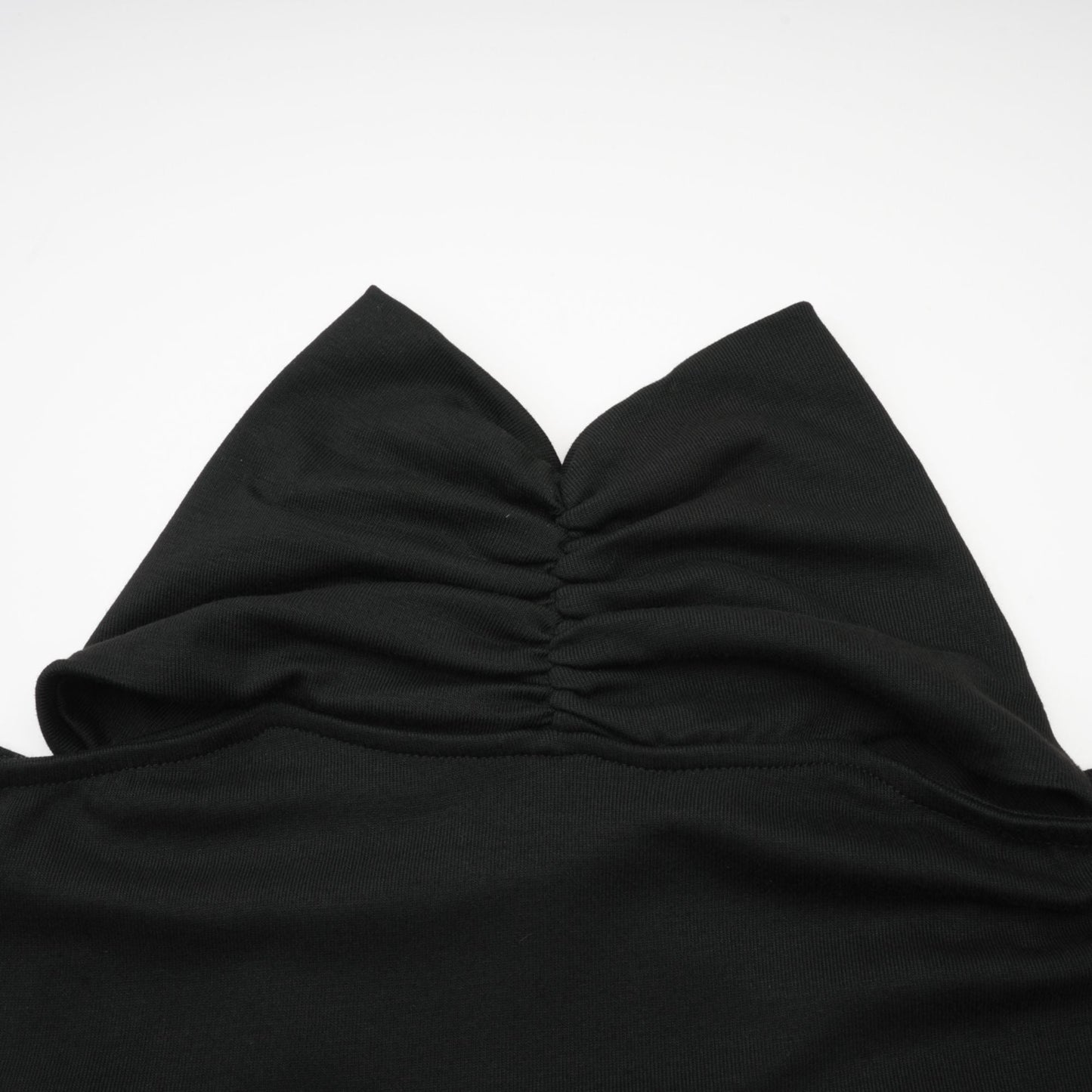 La Drapée Nocturne — Halterneck cut-out jersey top