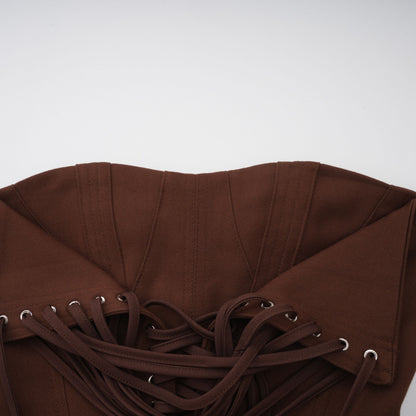 Le Indre — Structured lace-up corset crop