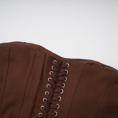 Le Indre — Structured lace-up corset crop