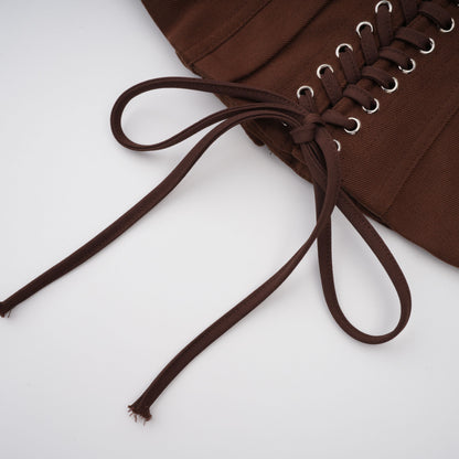 Le Indre — Structured lace-up corset crop