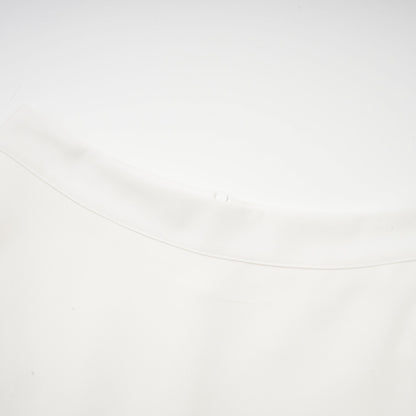 La Pétale Blanche — Cropped petal top and flared midi skirt