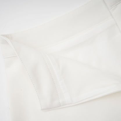La Pétale Blanche — Cropped petal top and flared midi skirt