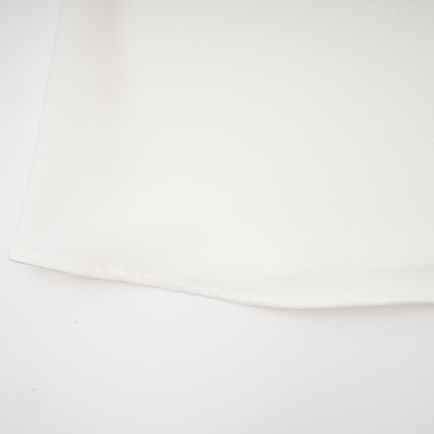 La Pétale Blanche — Cropped petal top and flared midi skirt
