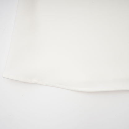 La Pétale Blanche — Cropped petal top and flared midi skirt