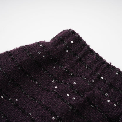 La Pourpre Éclatante — Cropped tweed jacket and mini skirt set