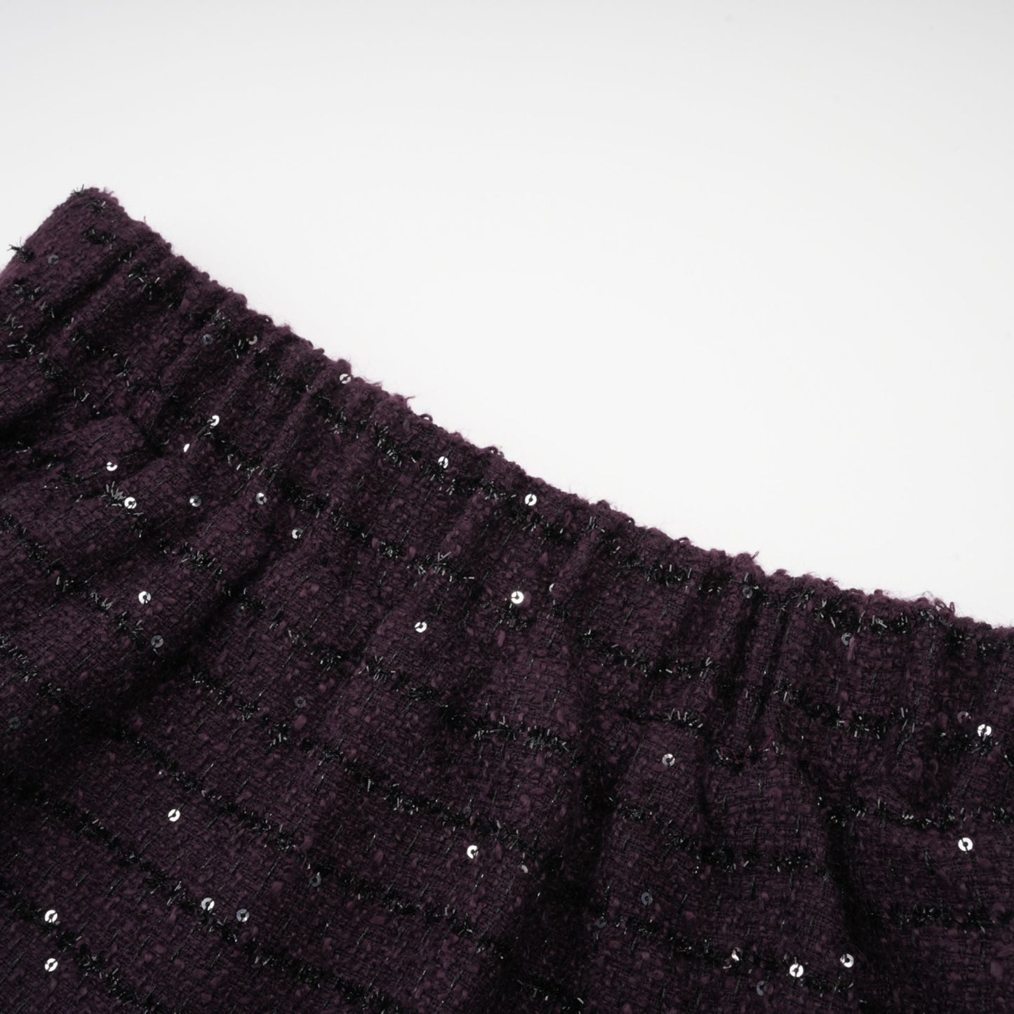 La Pourpre Éclatante — Cropped tweed jacket and mini skirt set